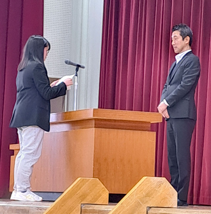 卒業生挨拶